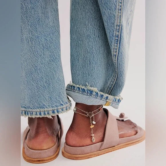 🆕 FREE PEOPLE | MIKA FOOTBED SANDALS | ORCHID ICE | SIZE: 8.5 - Picture 2 of 8